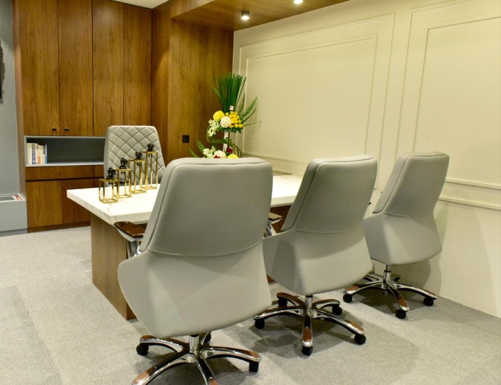 Happy customer with their new furniture